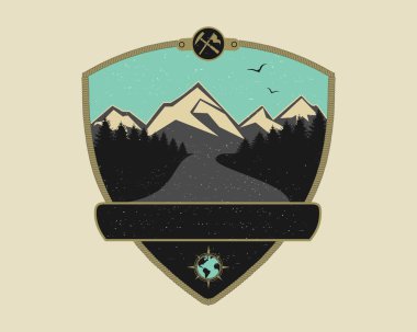 Retro macera amblemi