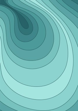 Dalgalı çizgileri olan soyut pastel arkaplan. Klasik, çizgi film. Yazdır.