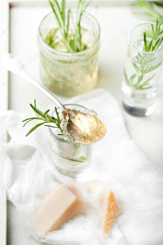 White wine jelly — Stock Photo © anna.pustynnikova 70471791