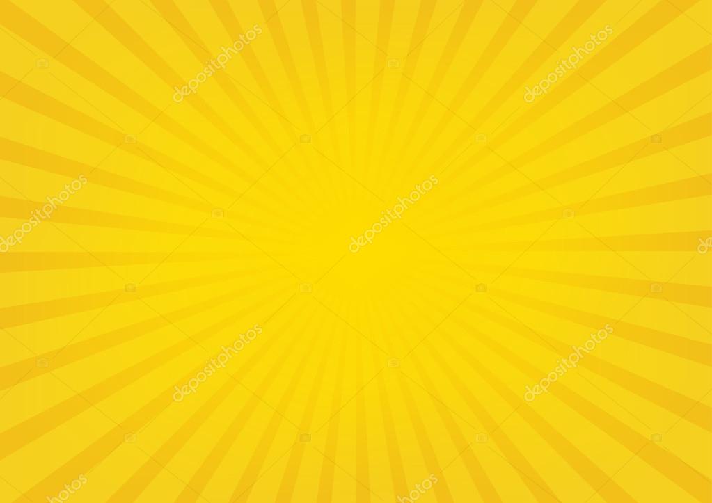 Sun rays vector, sunburst on yellow color background. Stock Vector by  ©nicescene 115066770