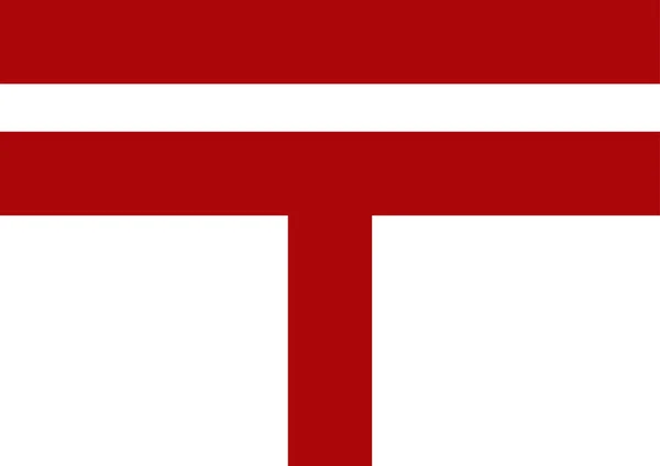 Vektör posta bayrağı Japon kültürel bayrağı. — Stok Vektör