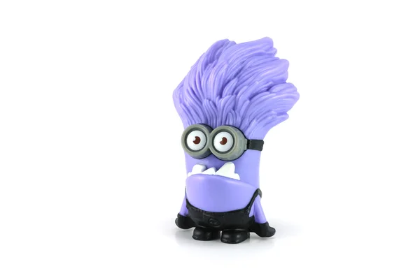 Kötülük purple minion kıkırdayarak — Stok fotoğraf