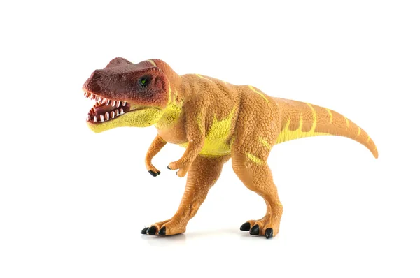 Tyrannosaurus leksak isolerad på vit — Stockfoto