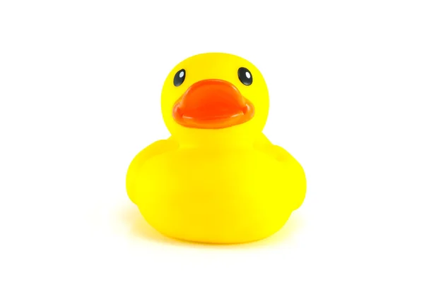 Yellow rubber duck isolated on White Background — Stock Photo, Image