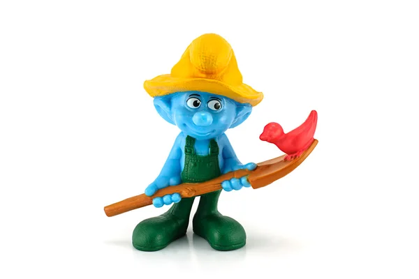 Фермер Smurf ПВХ фігура — стокове фото