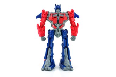 Optimus Prime toy character from TRANSFORMERS Movie.  clipart