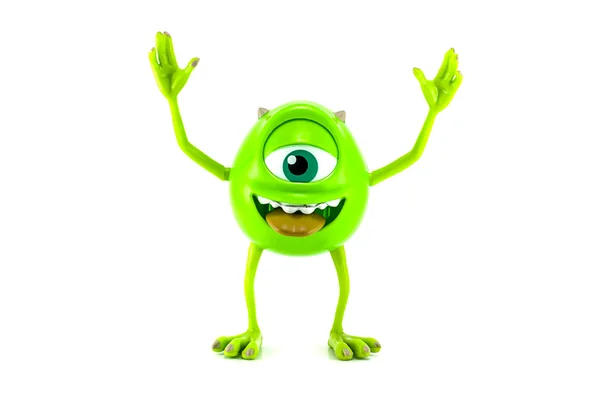 Mike personagem brinquedo forma monstro inc animação — Fotografia de Stock