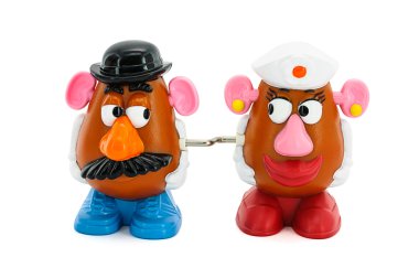 Mr. and Mrs. Potato Head toy character from Toy Story movie clipart