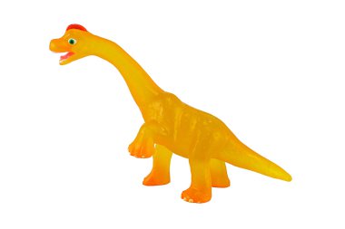 Bebek dinozor sarı renk oyuncak figür model