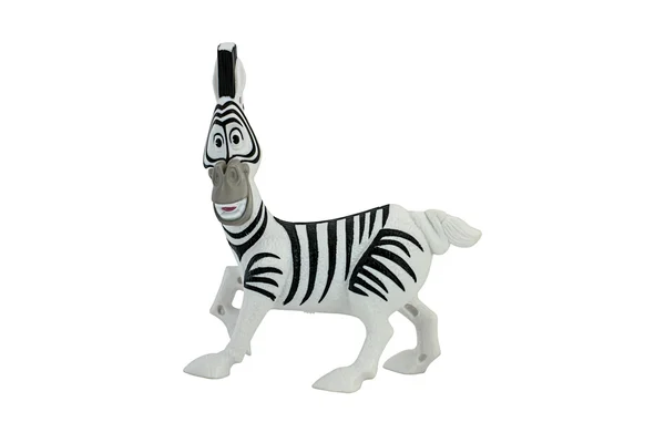 Marty zebra hračka postava z Madagaskaru animace. — Stock fotografie