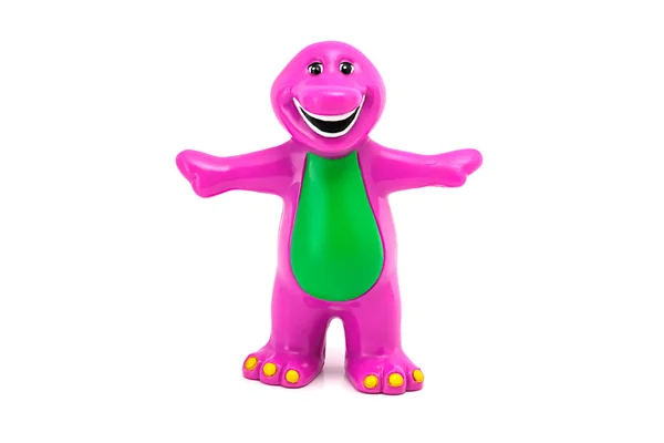 Barney die lila dinosaurier figur spielzeug — Stockfoto