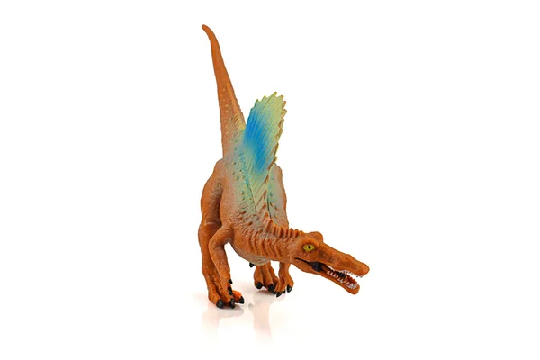 Spinosaurs dinosarus brinquedo figura isolada no fundo branco — Fotografia de Stock