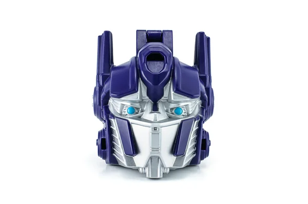 Optimus personagem de brinquedo Prime de TRANSFORMERS filme . — Fotografia de Stock