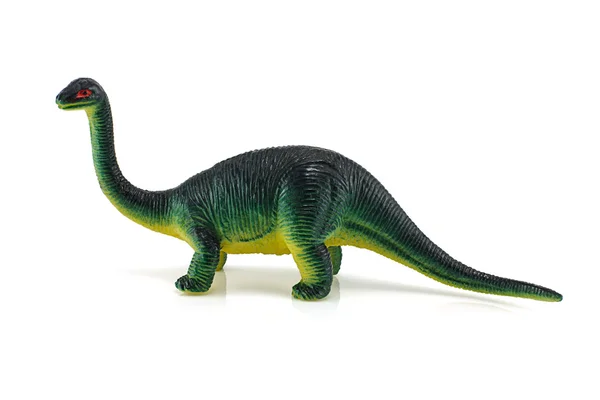 Green dinosaur toy figure model — Stock Photo, Image