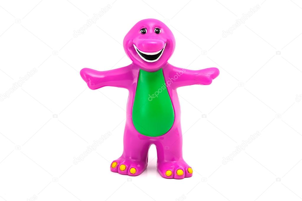 Dinossauro roxo de pé sozinho imagem vetorial de interactimages© 84592746