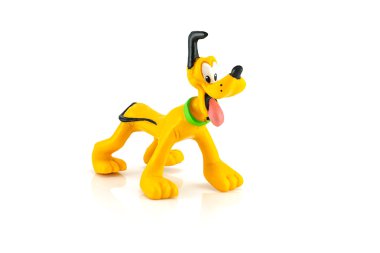 Pluto dog figure toy model character from Disney  Mickey mouse a clipart