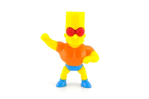 Барт Сімпсон фігура іграшка символу з Сімпсонів сім'ї — стокове фото
