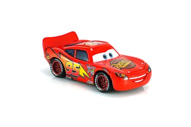 Lightning McQueen main protagonist of the Disney Pixar feature f clipart