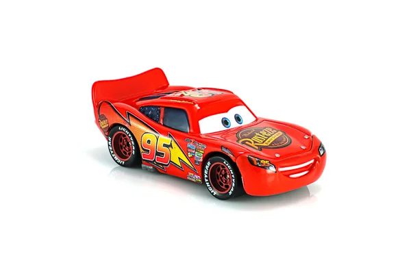 Lightning McQueen main protagonist of the Disney Pixar feature f — Stock Photo, Image