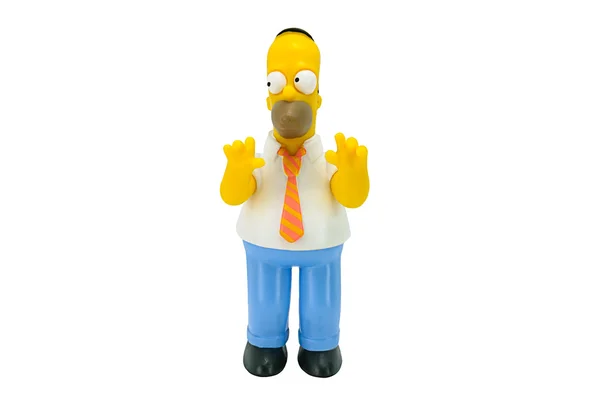 Homer Simpson şekil oyuncak karakteri Simpsons ailesi — Stok fotoğraf