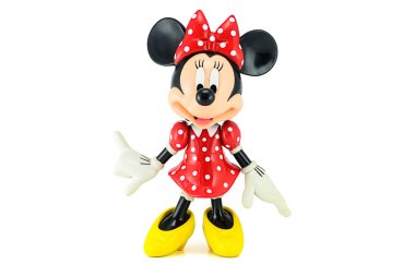 Minnie mouse from Disney character. This character from Mickey mouse and friends animation. clipart