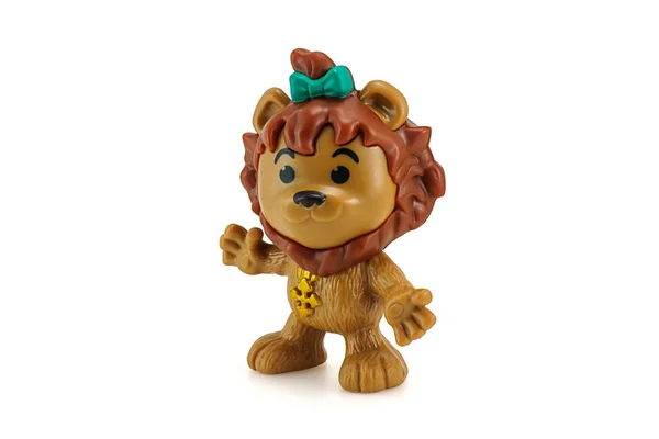 Cowardly lion action figure from Wizard Of Oz movie. — Stock Photo, Image