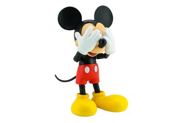 Mickey mouse action figure from Disney character. clipart
