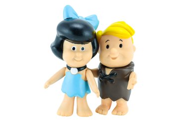 Barney moloz ve eşi Betty Rubble karakter Flin