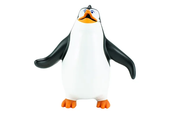 Rico penguen oyuncak karakter formu penguenler Madagaskar animasyon — Stok fotoğraf