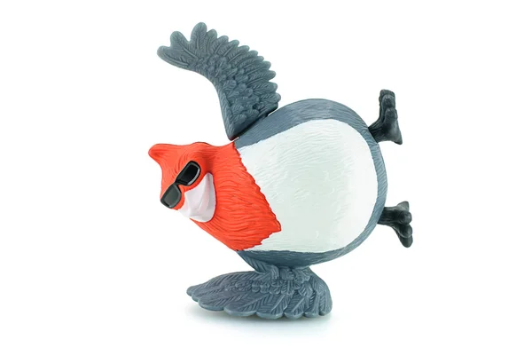 Pedro bir Kardinal kuş kırmızı ibikli oyuncak karakter formu Rio animat — Stok fotoğraf