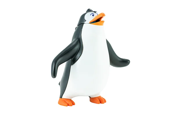 Rico pinguino giocattolo personaggio forma pinguini di Madagascar animazione — Foto Stock