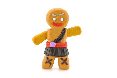 Gigi Gingerbread Man toy character from Shrek forever after anim clipart