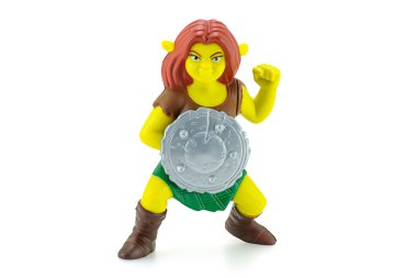 Prenses Fiona kalkan oyuncak karakteri ile savaş paketindeki