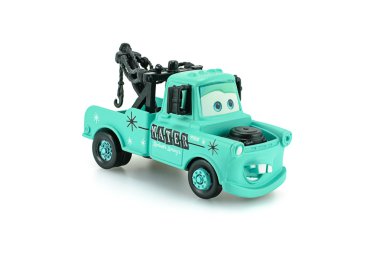 Tow Mater light baby blue color toy car clipart