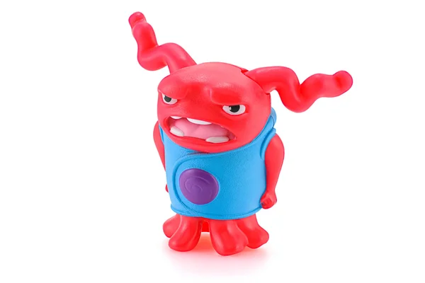 Shaking OH red alien toy character from Dreamworks HOME animatio — Stock Photo, Image