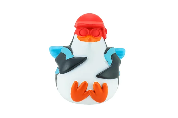 Private in Action penguin toy character form Penguins of Madagas — Stock Photo, Image