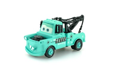 Tow Mater light baby blue color toy car clipart