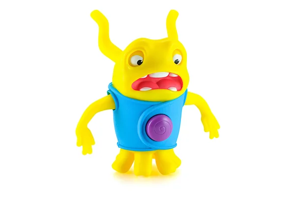 Schlangenlinien ach außerirdische gelbe Farbe Spielzeugfigur aus Traumwerken ho — Stockfoto