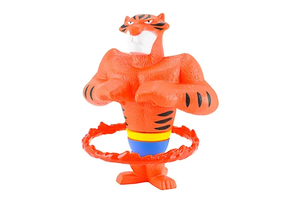 Vitaly el tigre jugar llama aro juguete personaje de Madagascar — Foto de Stock