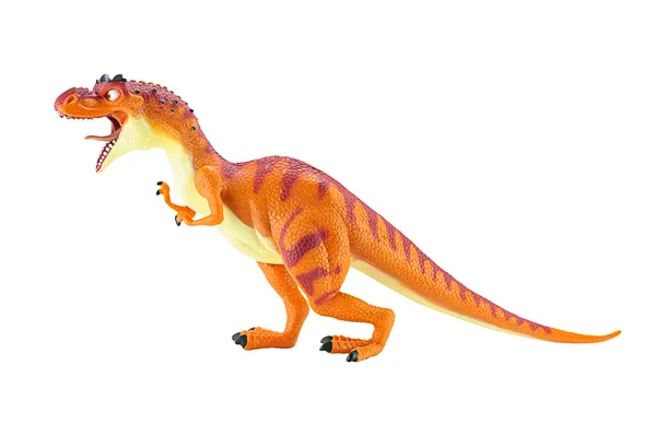 Momma dino dinosarus rex figuur speelgoed geïsoleerd op wit. — Stockfoto