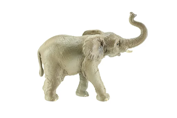 Игрушка слона на белом фоне — стоковое фото