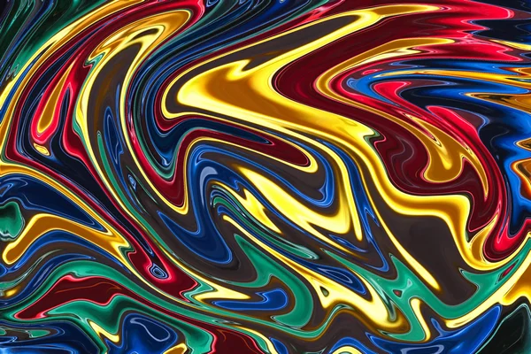 Абстрактний акриловий фон пофарбованих хвиль. Креативне мистецтво — стокове фото