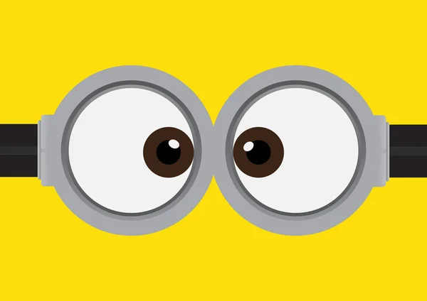 Ojo de minion imágenes de stock de arte vectorial