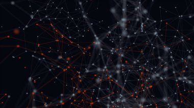 Bulanık soyut 3d Soyut Arkaplan Mavi Ağ Konsepti. Geleceğin teknolojisi kavramı. Büyük veri..