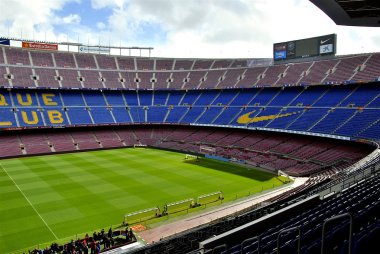 Camp Nou Stadyumu tribün görünümünü