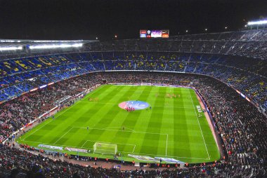 Kick-off Fc Barcelona Fc Sevilla (2:1 karşı maçtan önce Camp Nou Stadyumu)