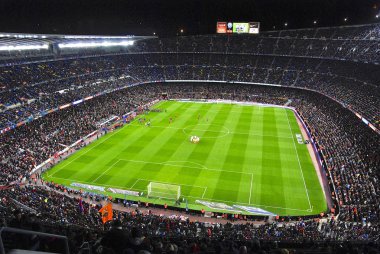 Camp Nou Stadyumu vuruşu önce kaç dakika maç Fc Barcelona Fc Sevilla karşı Şubat 2016