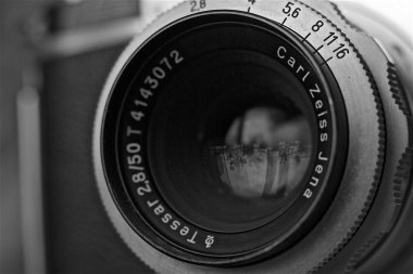 Eski analog kamera lens