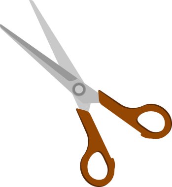 Okul kırtasiye vektör ögesi makasları