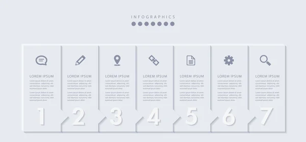 Vector Elegante Simple Estilo Refinado Diseño Infográfico Etiquetas Plantillas Interfaz — Archivo Imágenes Vectoriales